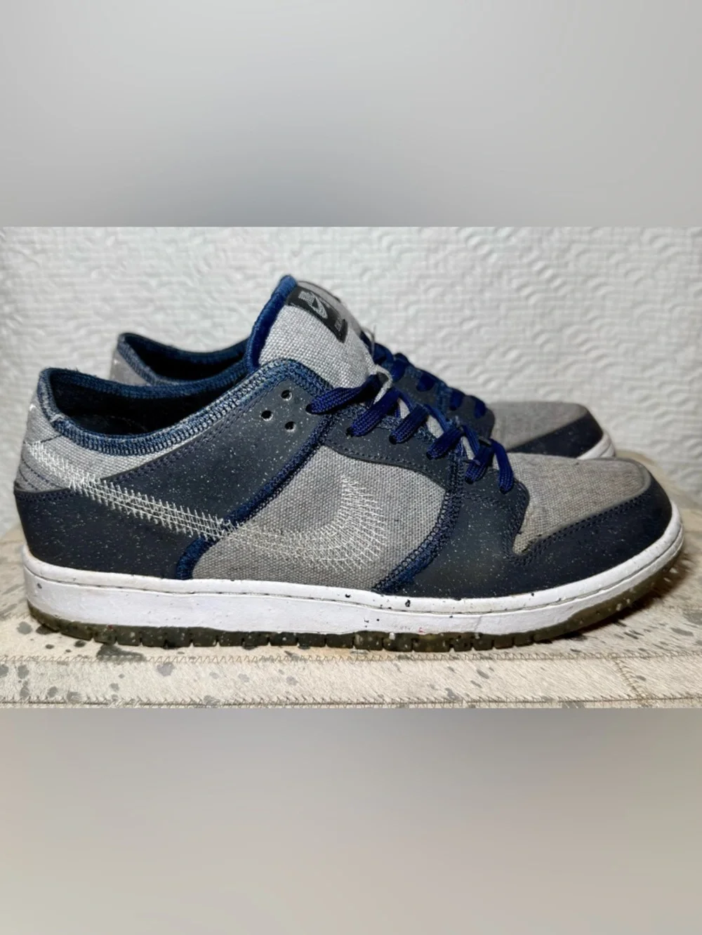 Nike SB Dunk Low Pro E “Crater” Grey Navy Size 9